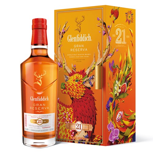 Glenfiddich 21 Year Old Gran Reserva – 2024 Festive Limited Edition 70cl - A Celebration of Blossoming Futures